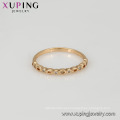 15004 Cheap price high quality channel setting colorful zircon women simple gold ring